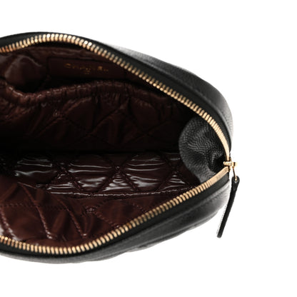 Chanel Caviar Quilted Small Curvy Pouch Cosmetic Case Black 5 of 8