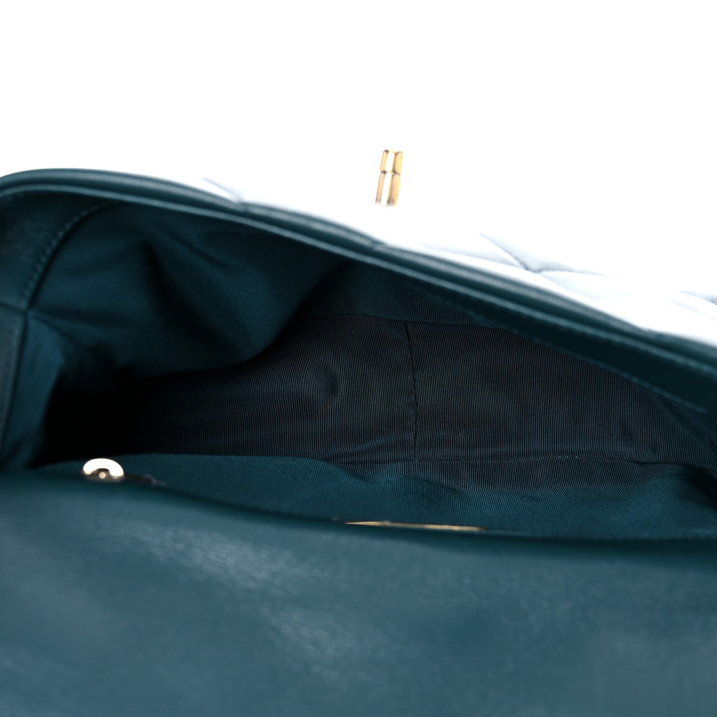 Goatskin Quilted Medium Chanel 19 Flap Dark Blue