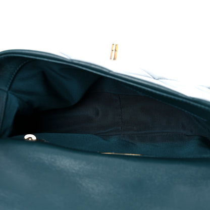Chanel Goatskin Quilted Medium Chanel 19 Flap Dark Blue 5 of 12