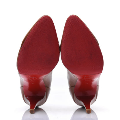 Christian Louboutin Calfskin Insectika 100 Pumps 39 Cuoio 5 of 23