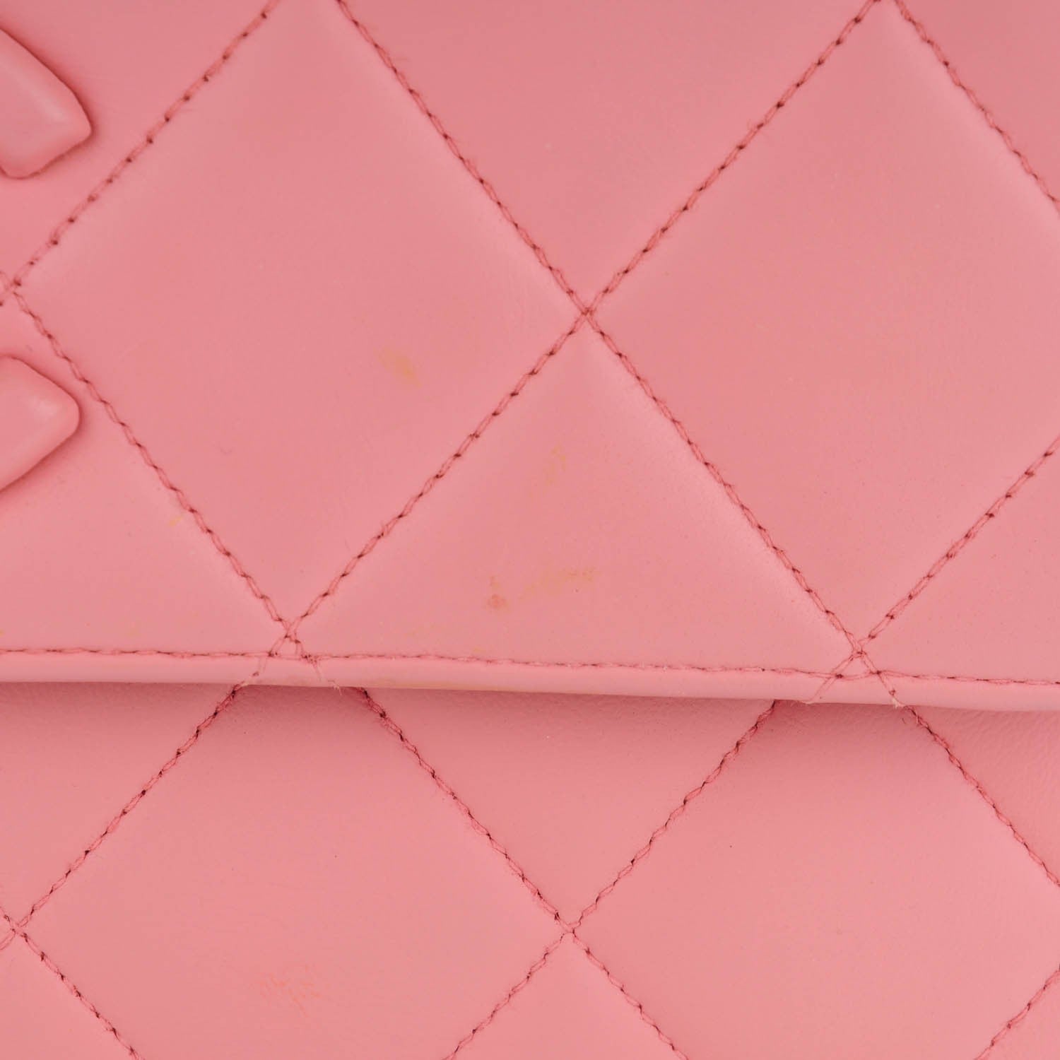 Chanel Lambskin Quilted CC Flap Pink 7 of 11