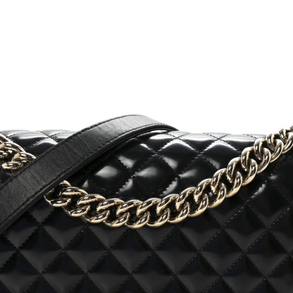 Chanel Iridescent Glazed Calfskin Quilted New Medium Boy Flap Black 8 of 10