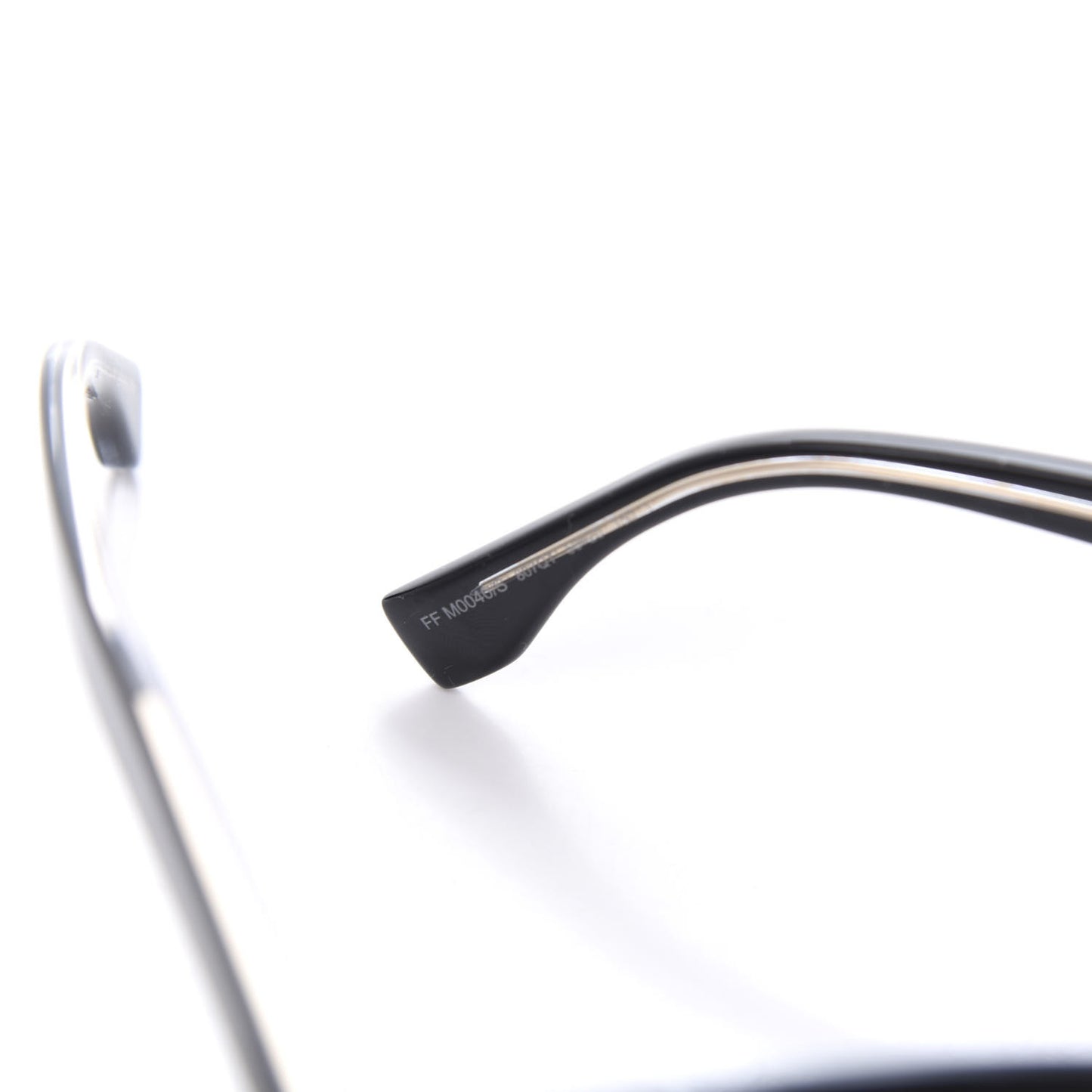 Acetate Rectangular FF M0040/S Sunglasses Black