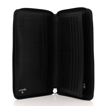 Chanel Caviar Large Timeless CC Zip Around Organizer Wallet Black 5 of 8