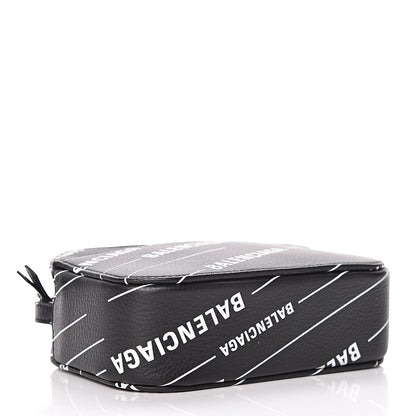 Balenciaga Calfskin Logo Print XS Everyday Camera Bag Black 4 of 9