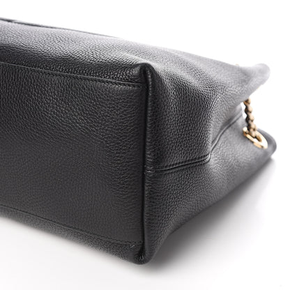 Gucci Pebbled Calfskin Medium Soho Chain Shoulder Bag Black 9 of 10
