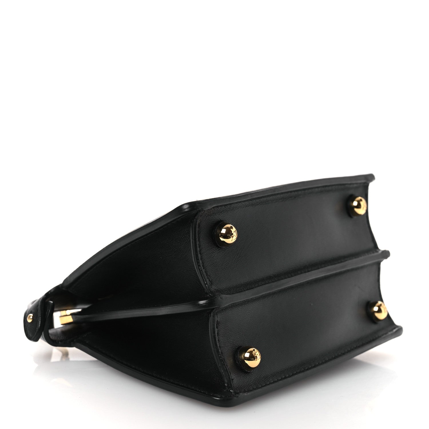 Fendi Shiny Nappa Petite Peekaboo I SEE U Satchel Black 4 of 13