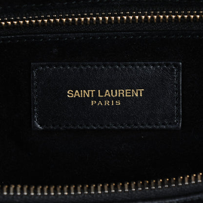 Saint Laurent Calfskin Classic Duffle 12 Black 6 of 11