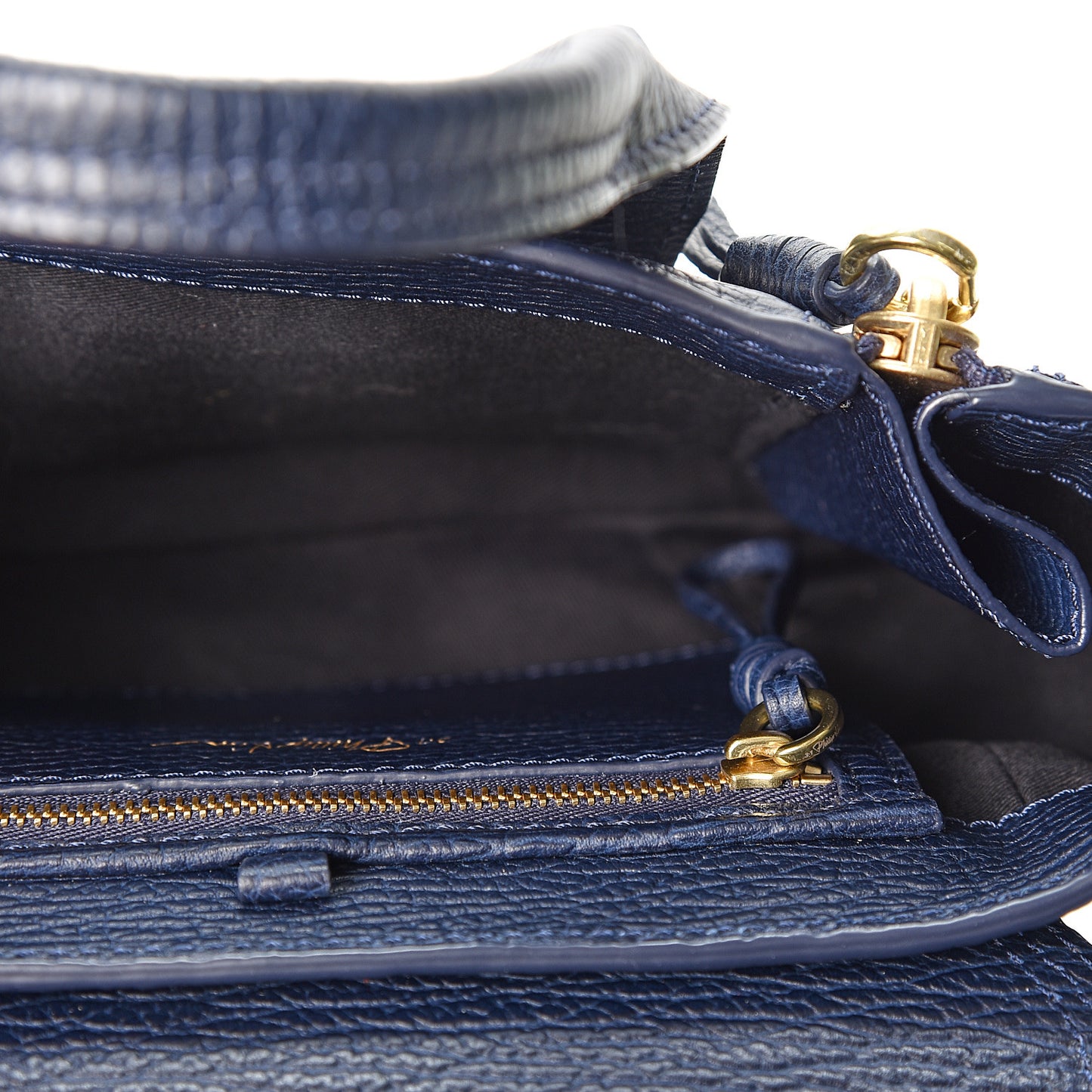 3.1 Textured Calfskin Mini Pashli Satchel Ink