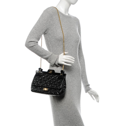 Chanel Aged Calfskin Quilted 2.55 Reissue Hanger Flap Black 2 of 7