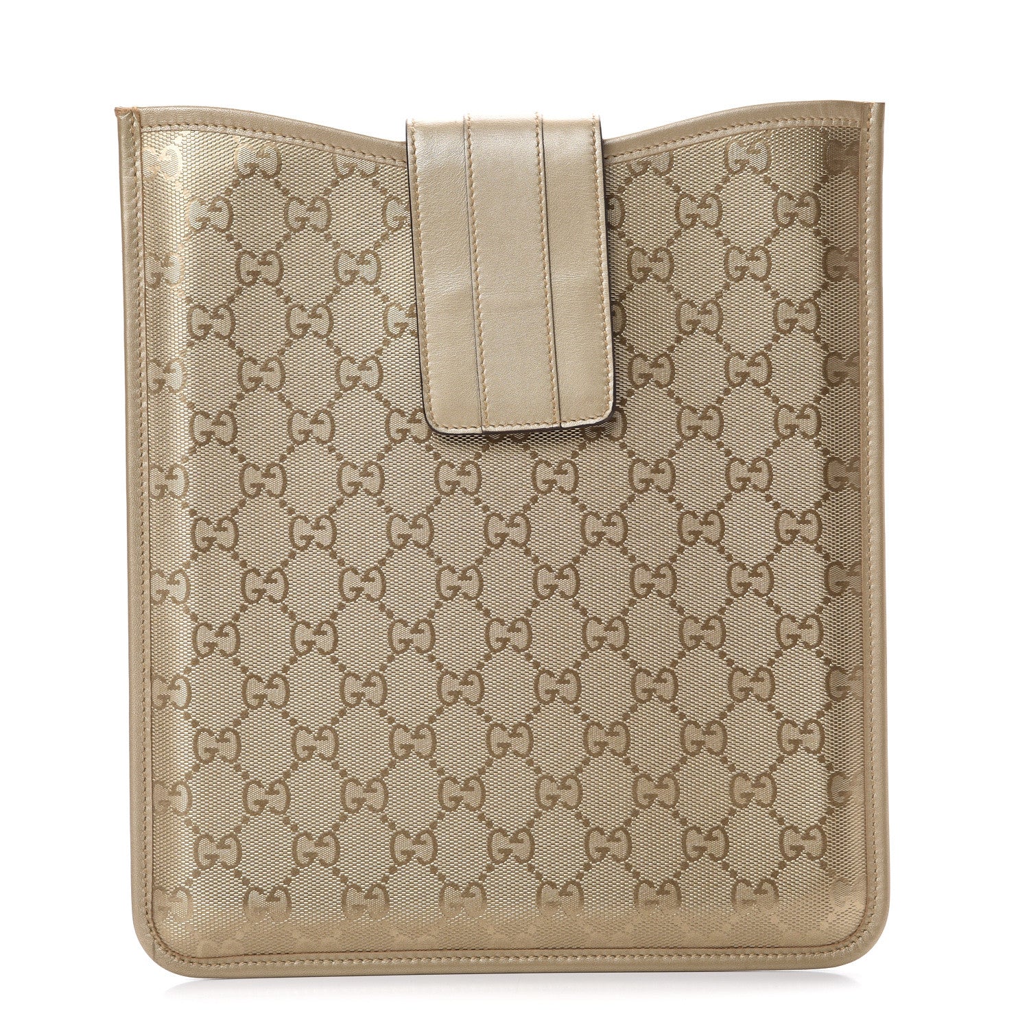 Gucci Imprime Monogram iPad Case Gold 1 of 7