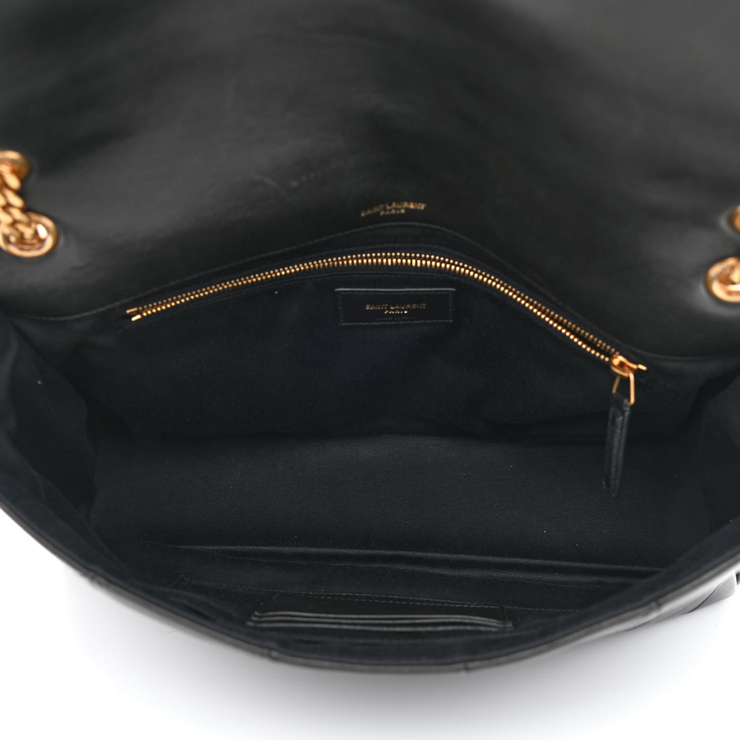 Lambskin Patchwork Monogram Large Jamie Black