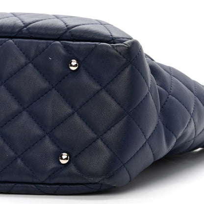 Chanel Calfskin Quilted Ultra Pocket Shopping Tote Navy 10 of 11