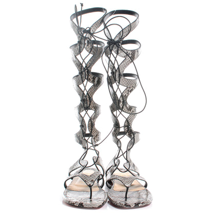 Christian Louboutin Python Girafina Gladiator Sandals 39 2 of 6