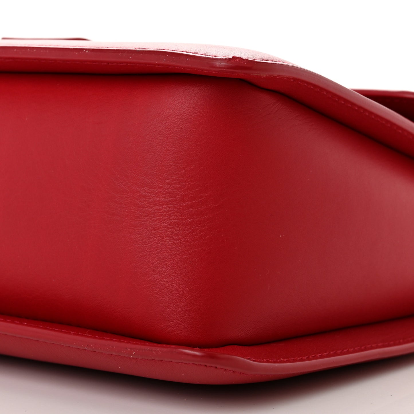 Grained Calfskin Medium Sienna Shoulder Bag Red