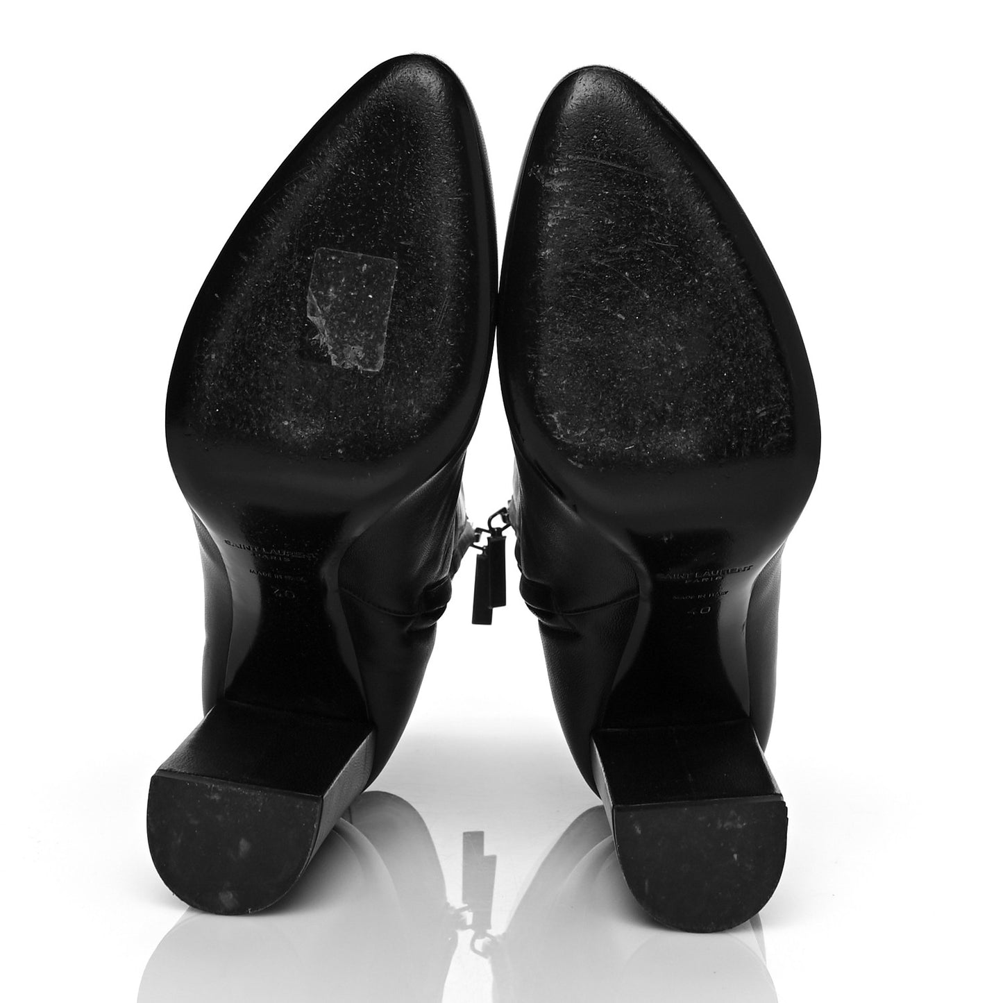 Nappa Vendome Loulou Ankle Zip Boot 40 Black