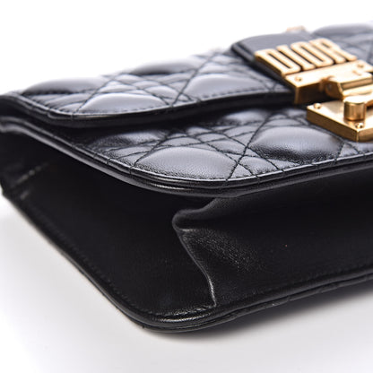 Christian Dior Lambskin Cannage Small Dioraddict Flap Bag Black 12 of 17