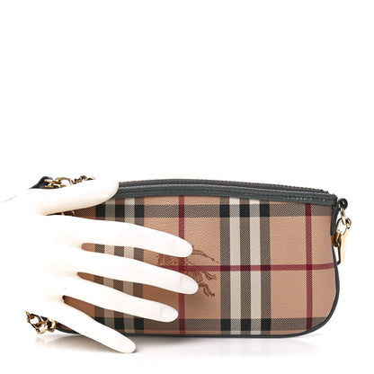 Burberry Haymarket Check Clara Pochette Grey 3 of 13
