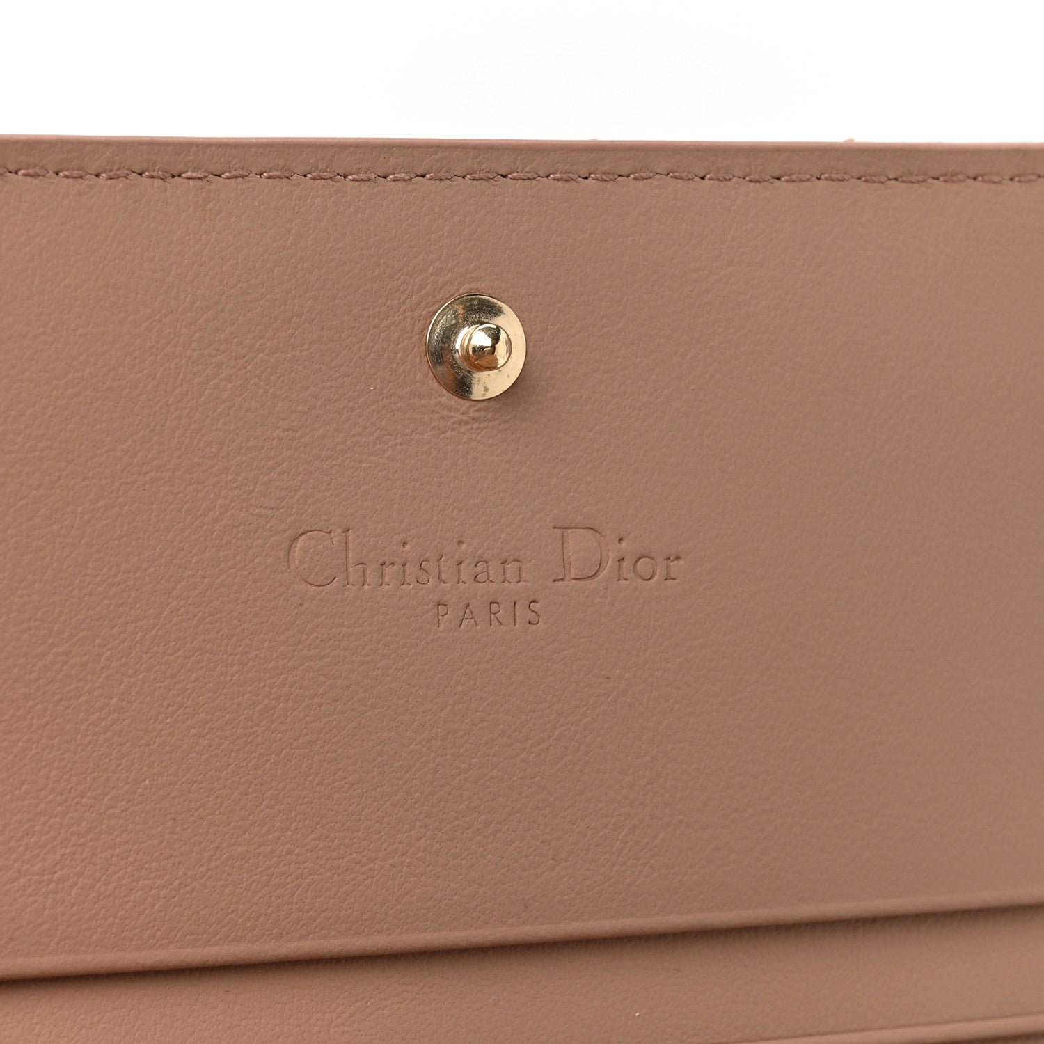 Christian Dior Ultra Matte Calfskin Cannage Mini Lady Dior Wallet Beige 7 of 7