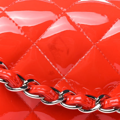Chanel Patent Quilted Jumbo Double Flap Red 5 of 5