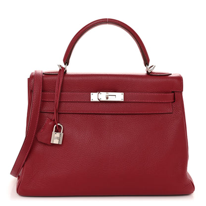 Hermes Togo Kelly Retourne 32 Rouge Vif 1 of 21