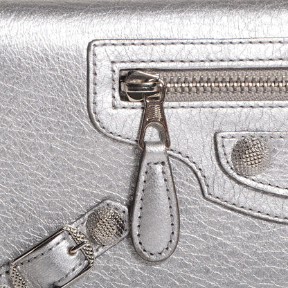 Balenciaga Agneau Giant 12 Silver Hardware Money Wallet Gris Aluminum 6 of 8