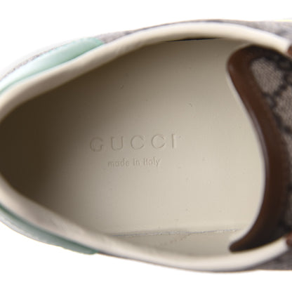 Gucci GG Supreme Monogram Fake/Not Womens Ace Sneakers 38 Beige New Shamarock Brown Sugar 7 of 9