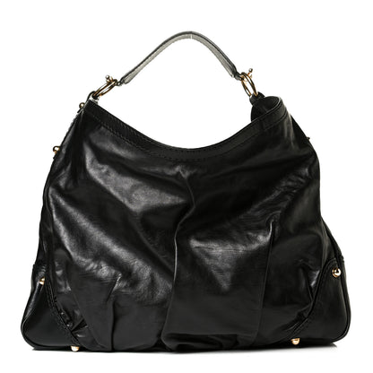 Gucci Calfskin Large Jockey Hobo Black 1 of 7