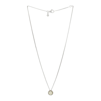 David Yurman Sterling Silver Pearl 8mm Petite Chatelaine Pendant Necklace 3 of 7