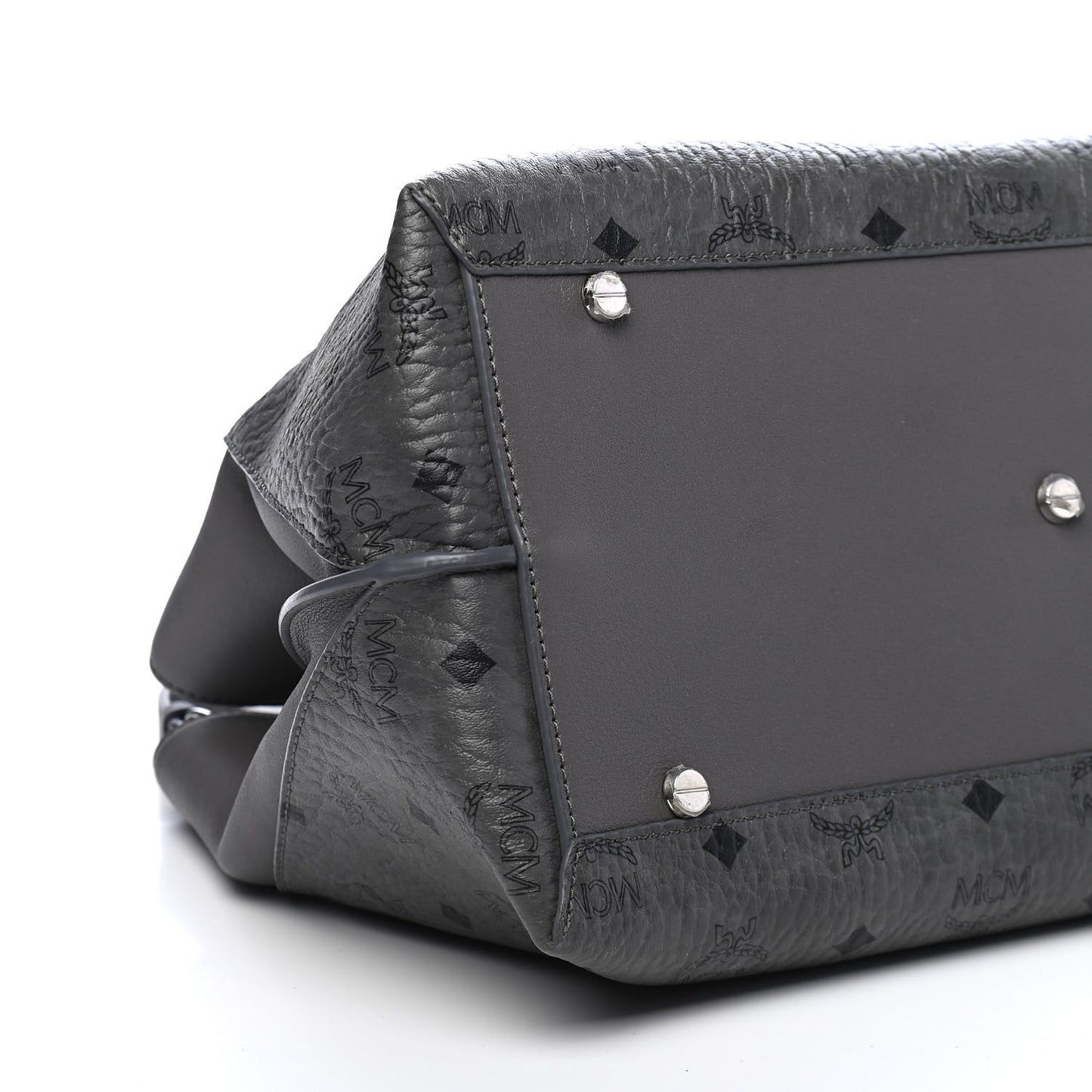 Calfskin Ottomar Monogram Large Essential Tote Phantom Grey