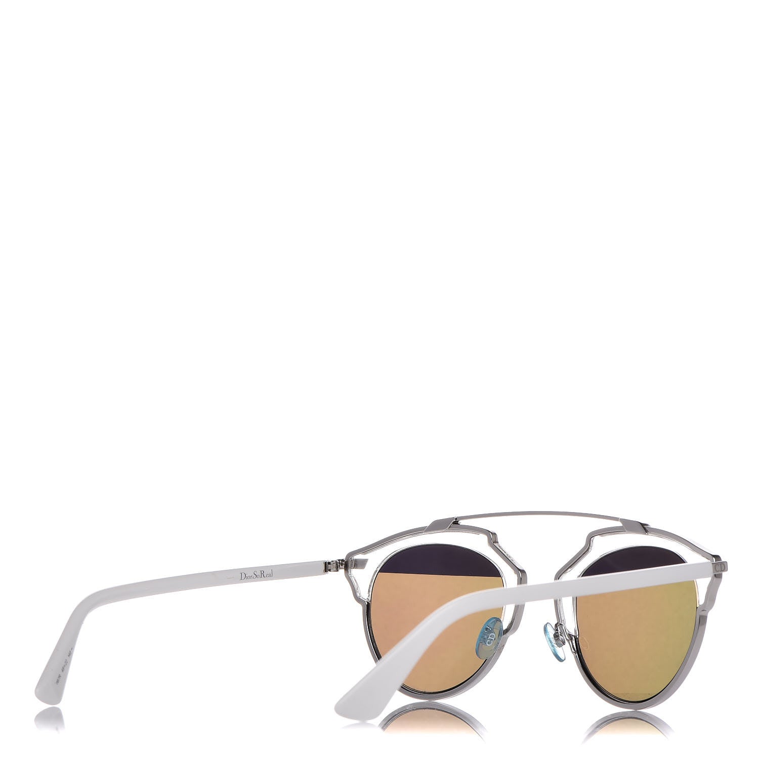 Christian Dior Mirrored So Real Sunglasses Crystal Silver White 4 of 9