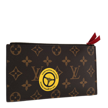 Louis Vuitton Monogram World Tour Felicie Chain Wallet Zippered Insert 3 of 9
