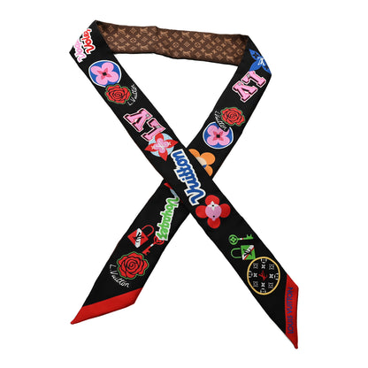 Louis Vuitton Silk Monogram LV Stories BB Bandeau Black 1 of 3