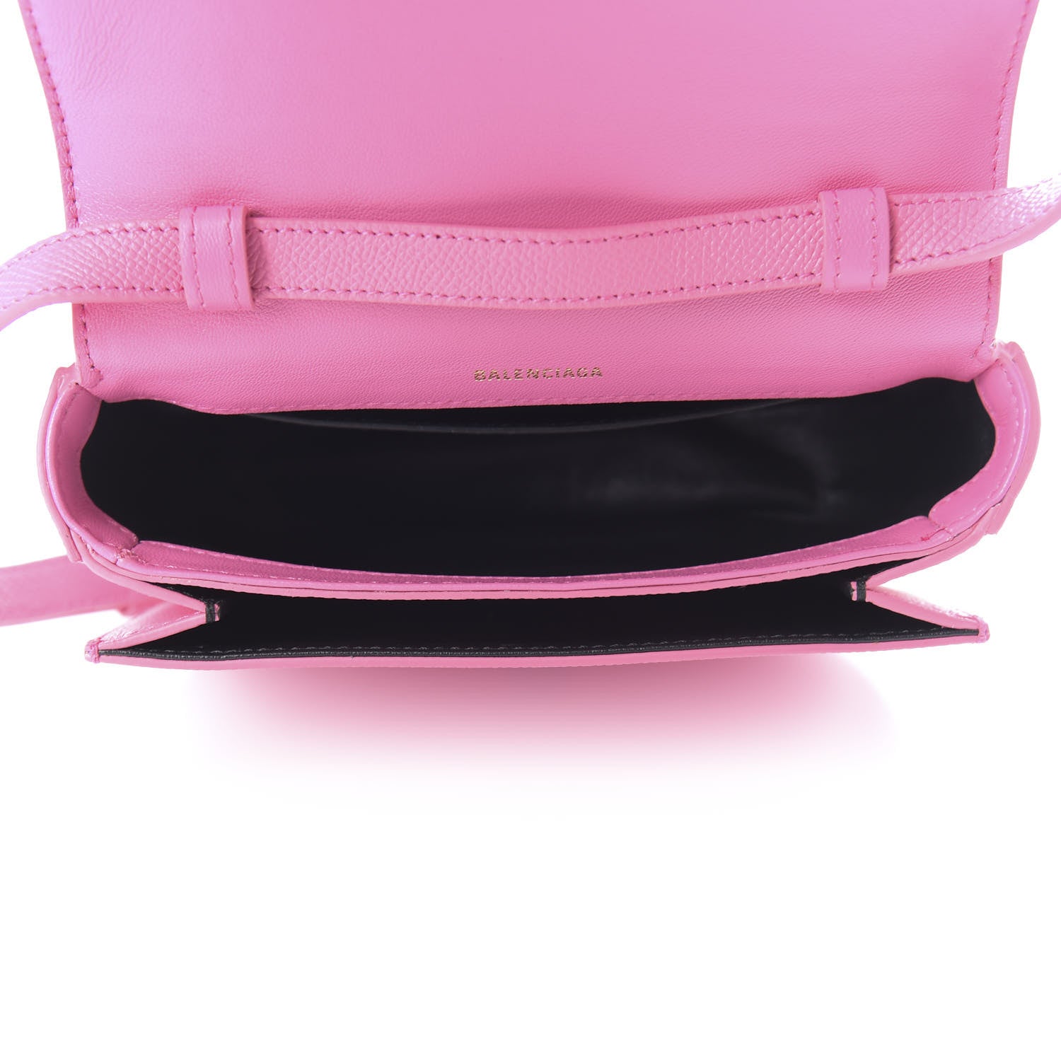 Balenciaga Signature Grained Calfskin Logo Print Ville Day Bag XS Rose Bubblegum Black 5 of 9