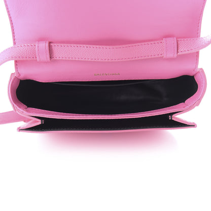 Balenciaga Signature Grained Calfskin Logo Print Ville Day Bag XS Rose Bubblegum Black 5 of 9