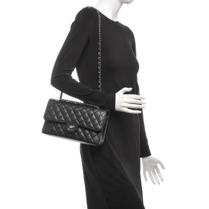 Chanel Caviar Quilted Medium Double Flap Black 2 of 7