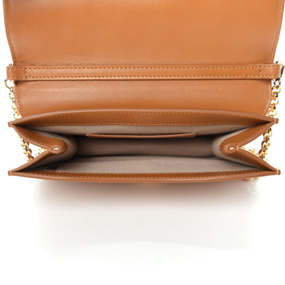 Chloe Calfskin Suede C Clutch With Chain Autumnal Brown 5 of 10