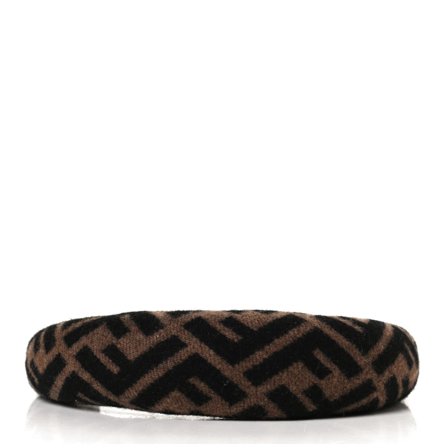 Wool Cashmere FF Logo Headband Tobacco