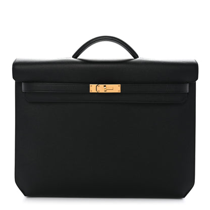 Hermes Epsom Kelly Depeches 36 Black 1 of 11