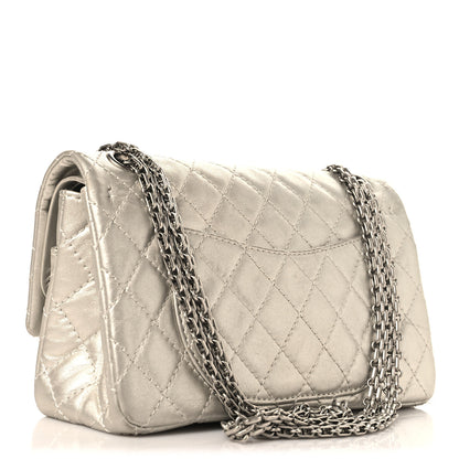 Chanel Metallic Lambskin Quilted 2.55 Reissue 225 Flap Silver 3 of 11