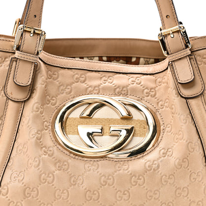 Gucci Guccissima Medium Britt Tote Beige 8 of 10