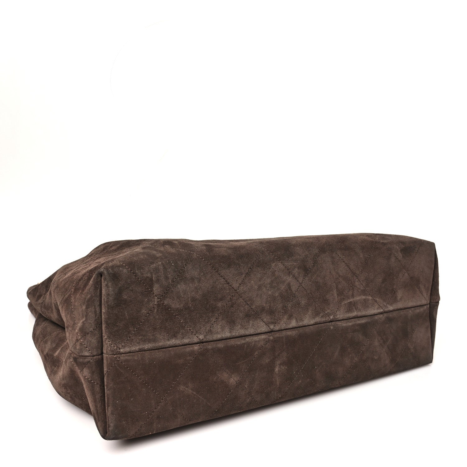 Chanel Suede Calfskin Lambskin Quilted Maxi Hobo Dark Brown 4 of 11
