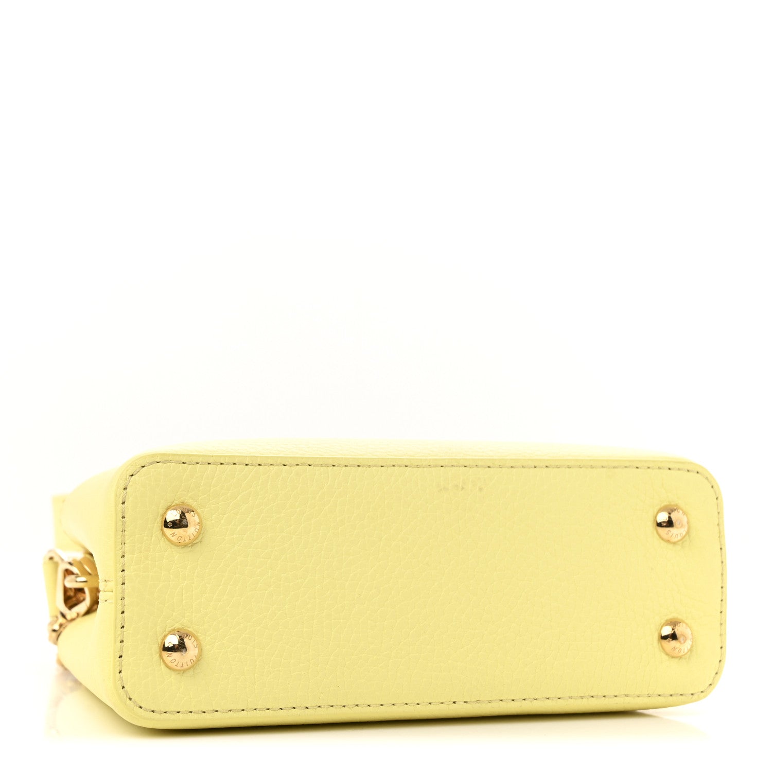 Louis Vuitton Taurillon Mini Capucines Sun Beam Yellow 7 of 27
