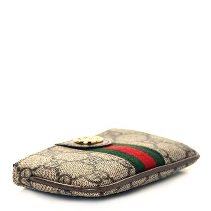 Gucci GG Supreme Monogram Web Ophidia Key Case Beige New Acero 4 of 9