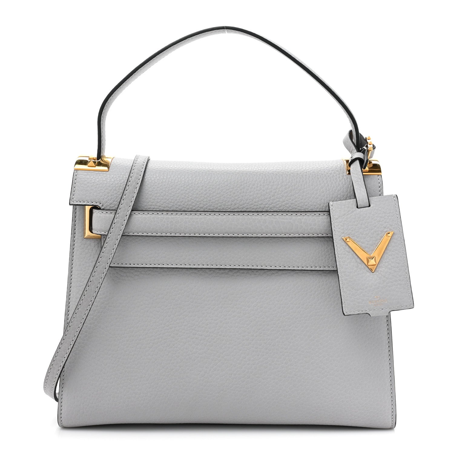 Valentino Garavani Vitello Medium My Rockstud Frame Bag Pastel Grey 1 of 10