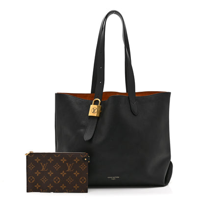 Louis Vuitton Grained Calfskin Low Key Cabas MM Black 3 of 10