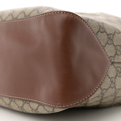 Gucci GG Supreme Monogram Large Linea A Hobo Light Brown 10 of 11