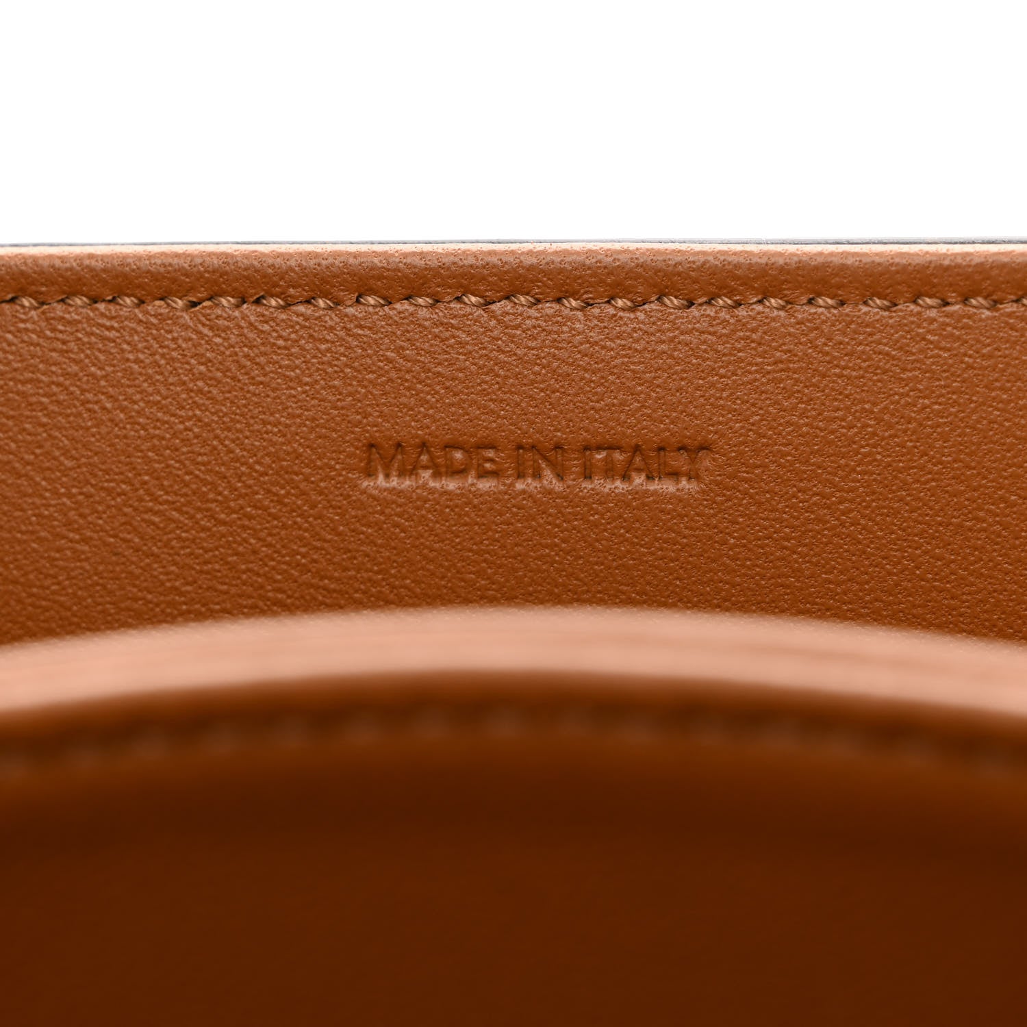 Celine Triomphe Canvas Calfskin Medium Triomphe Bag Tan 7 of 12