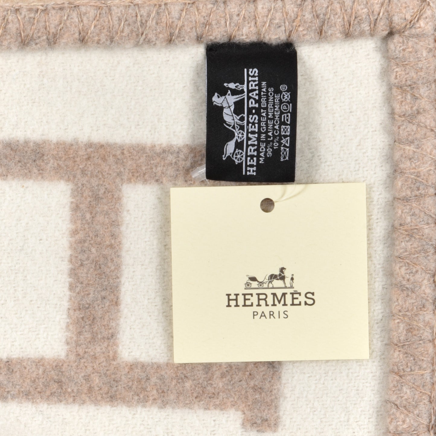 Wool Cashmere Avalon III Blanket Coco Camomille