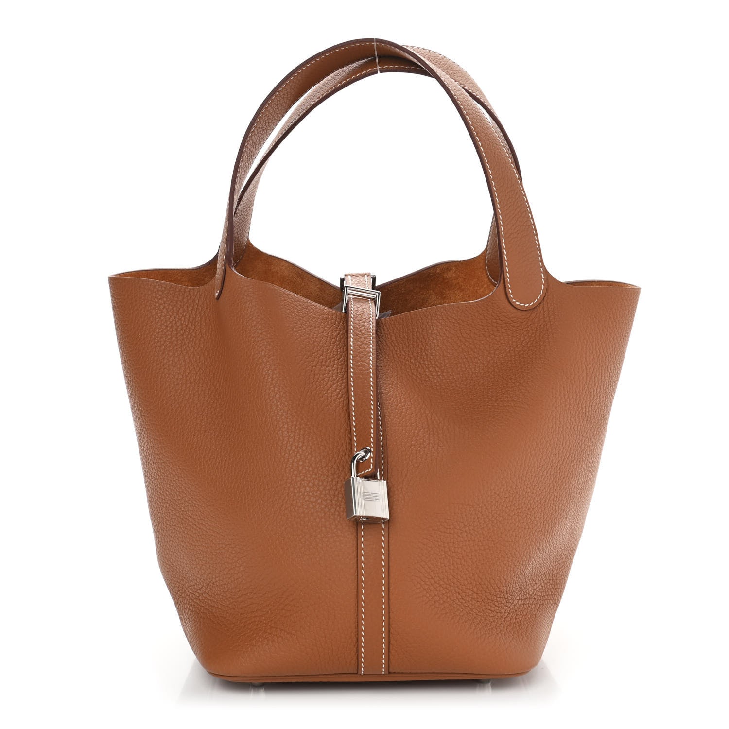 Hermes Taurillon Clemence Picotin Lock 22 MM Gold 1 of 8